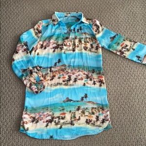 Swimsuit coverup kaftan hippie